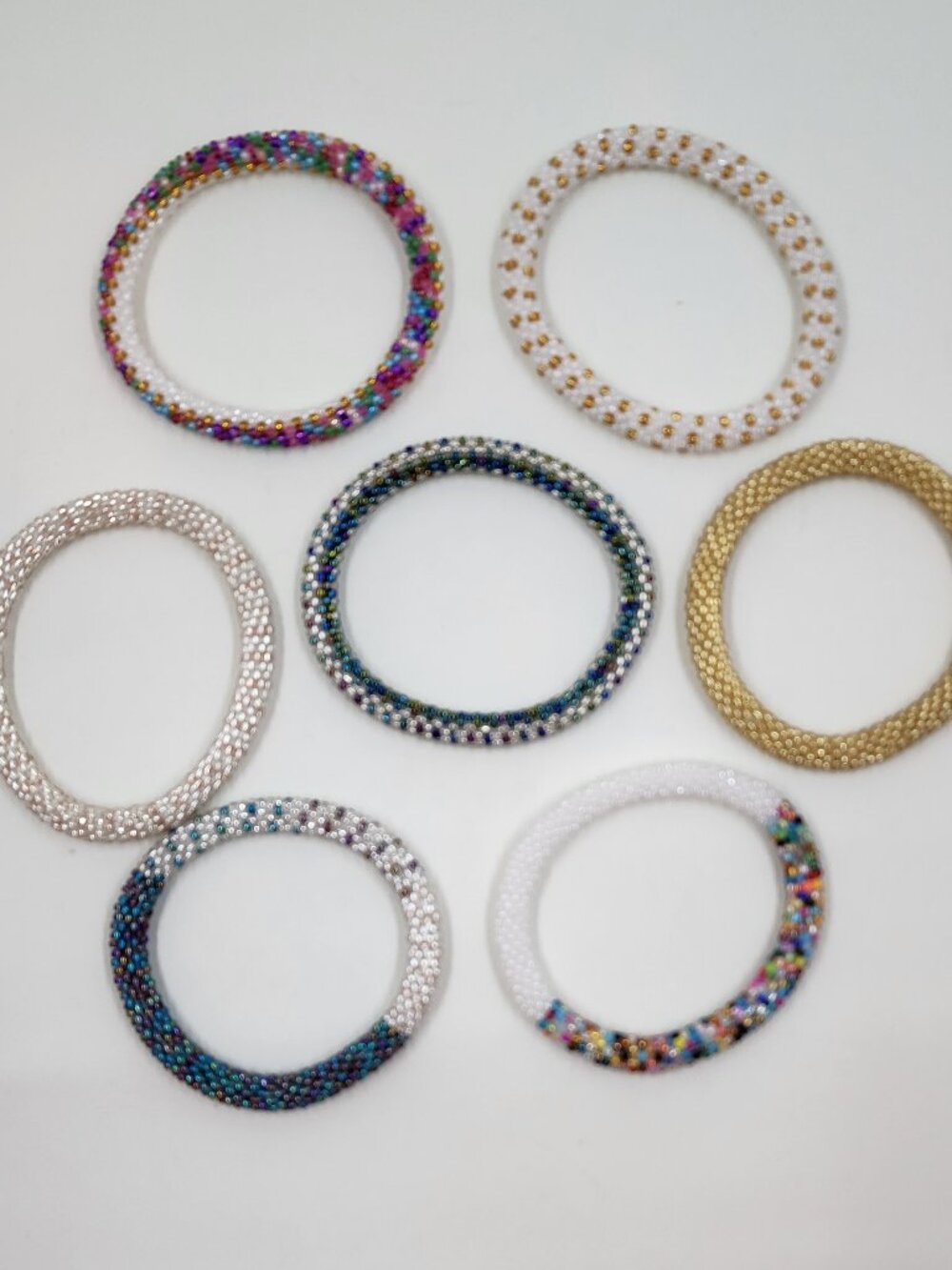 Sashaka Co. Glass Beaded Roll-On Bracelets (7)